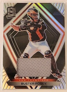 2020 Panini Spectra Prizm Refractor Buster Posey Game Used Relic Jersey Card - Bild 1 von 2