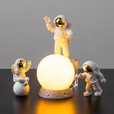 Astronauta Decoración Figuras De Acción Y Luna Decoración Para El Hogar Resina A