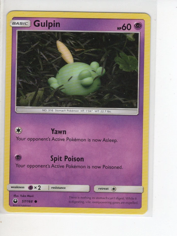 GULPIN CELESTIAL STORM SET POKEMON CARD 57/168 LP - Image 1 of 1