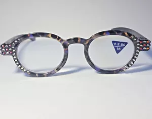 Reading Glasses Embellished w Glittering Crystals from Swarovski® Purple Crystal - Picture 1 of 11