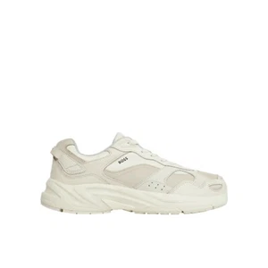 Hugo Boss Levitt Trainers Open White Mens Size UK 9 10 Leather 50513142 - Picture 1 of 6