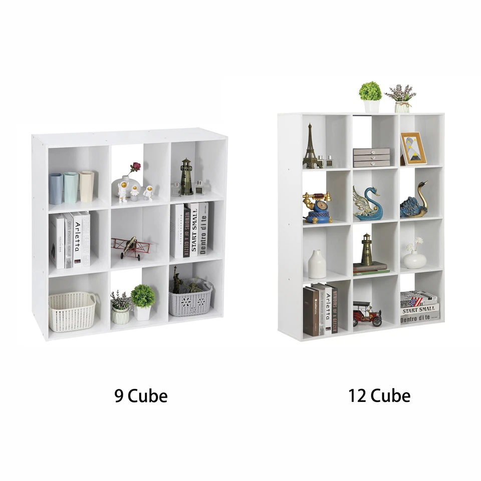 9/12 Cube Storage Organizer Compartment Open Shelf Bookcase Bookshelf Cabinet  - Image 1 of 1