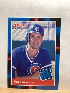 Tarjeta de béisbol Donruss 1988: Mark Grace, Chicago Cubs - Tarjeta #40 - Imagen 1 de 2