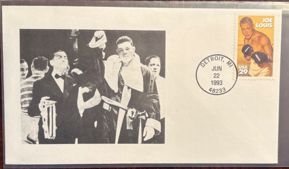 #2766 Joe Louis FDC with winning hand raise - Image 1 of 1