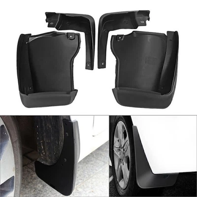 Mud Flaps Mudguards Splash Guards Black Fit  Honda Accord 4 Door Sedan 2008-2012 - Image 1 of 4