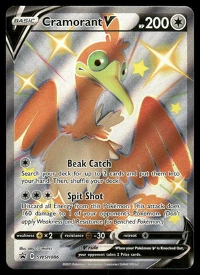 Pokemon Tcg Cramorant V SWSH086 SWSH: Sword & Shield Promo Cards Holo NM - Image 1 of 2