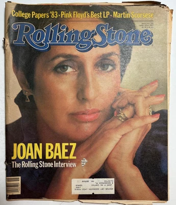 ROLLING STONE Magazine - April 1983  - JOAN BAEZ / Pink Floyd / MARTIN SCORCESE - Image 1 of 2