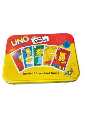 The Simpsons UNO Special Edition Card Game w/ Collector's Tin 2002 Mattel - Image 1 of 4