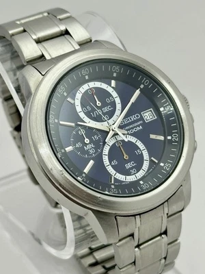 Seiko SKS445 / 4T57-00C0 Chronograph Blue Dial (New Crystal & Battery !) - Image 1 of 4