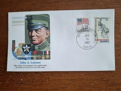 Greatest US Military Heroes Cover (46) USMC Gen Lejeune Greatest All Leatherneck - Image 1 of 2