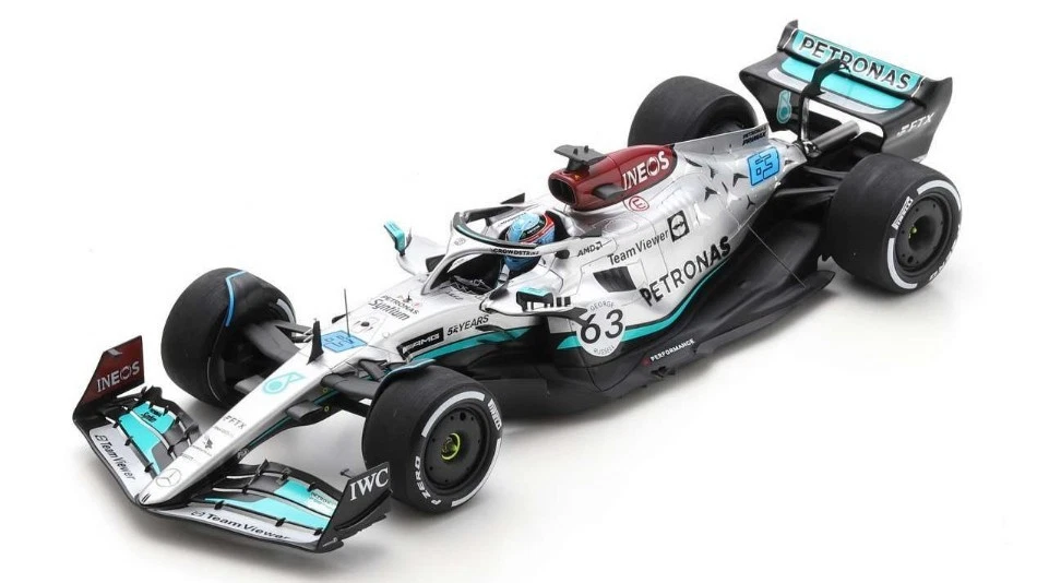 MERCEDES F1 W13 GEORGE RUSSELL 2022 N.63 4th BELGIAN GP 1:18 - Immagine 1 di 1