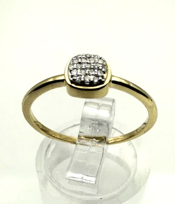 10kt yellow gold .05ct diamond cluster ring I/I sz 7 $699 #835 - Image 1 of 4