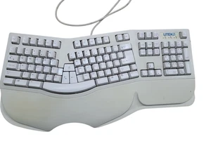 Liteon SK-6000 Ergonomic Split Wired PS/2 Keyboard - Picture 1 of 3