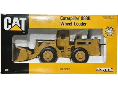 ERTL Cat Caterpillar 988B Wheel Loader 1/50 Scale Die-Cast Metal 1992 - Image 1 of 4