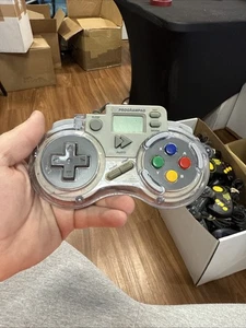 Super Nintendo SN Programpad Wired Controller SV-337 Clear - Picture 1 of 2