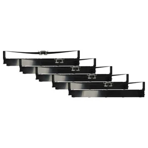 5x Ink Ribbon for OKI 44173406 Black - Afbeelding 1 van 9