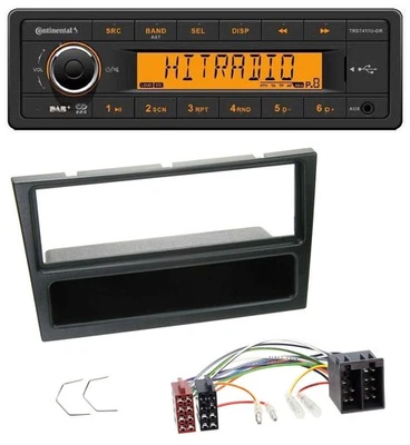 Continental 1DIN DAB MP3 AUX USB Autoradio für Opel Agila Combo Vivaro Corsa C O - Bild 1 von 4