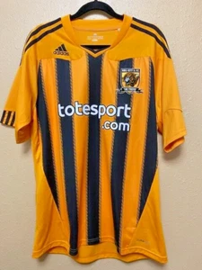 Adidas CliimaCool Hull City AFC Fußball Trikot Gold - #008233 - Herren Large Neu ohne Etikett - Bild 1 von 7