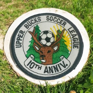 Upper Bucks Soccer League 10th Anniversary Embroidered Patch Deer - Picture 1 of 4