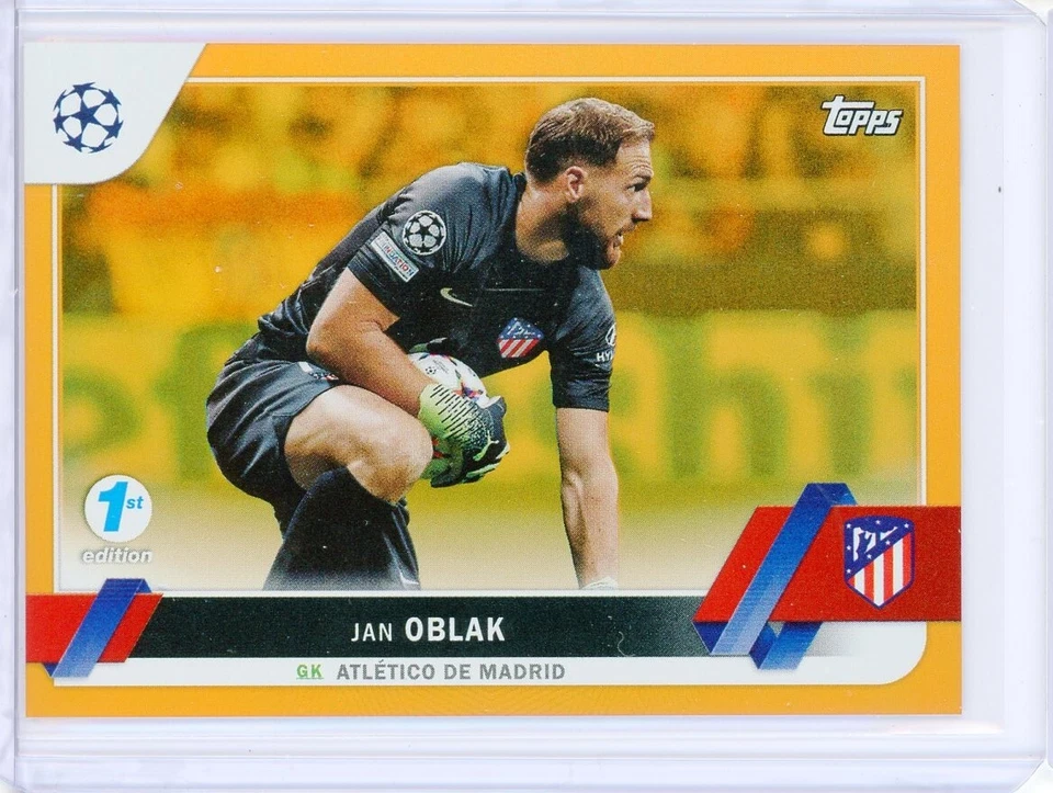 2022-23 Topps Club Competitions 1st Edition JAN OBLAK Atletico Orange 1/25 1/1 - Image 1 of 2