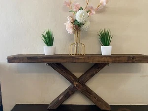 Wooden Wall Hand Made Shelf , Rustic Style, Home Organiser , Also Free-Stand use - Picture 1 of 5