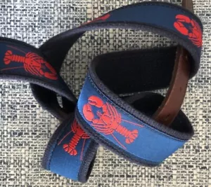 Lobster Belt Golf Nautical Summer Casual Dockside Woven Leather End Men’s 36 - Picture 1 of 9