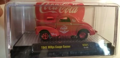 M2 Machines Coca Cola Chase 1941 Willys Coupe Gasser 1/750 52500-GS01 1/64 - Image 1 of 4