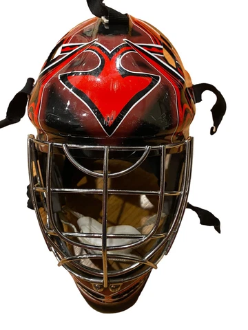 NEW JERSEY DEVILS STREET HOCKEY GOALIE HELMET BY FRANKLIN SZ M Cover