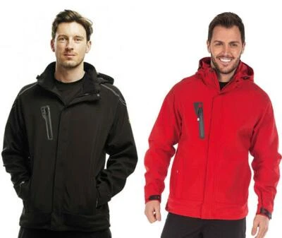 Regatta Mens X-Pro Peakzone II Hooded Full Zip Stretch Softshell Jacket - Image 1 of 2