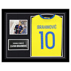 Zlatan Ibrahimovic Signed Framed Display Shirt   Sweden Football Icon And Coa