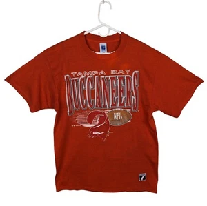 Vtg 1992 Logo 7 NFL Tampa Bay Buccaneers Single Stitch Orange T-Shirt Men's XL - Picture 1 of 15