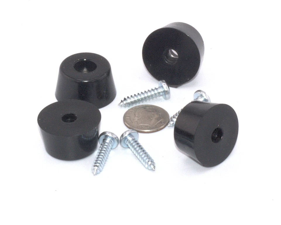 25mm Rubber Feet - Marshall Amplifier Cabinets, Guitar Amp, Plus Mounting Screws - Image 1 of 4