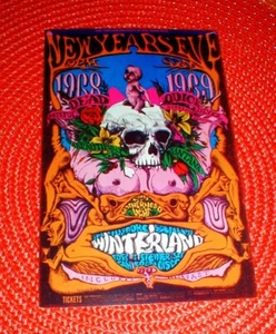 GRATEFUL DEAD BG152 Silvester 1968 Winterland Fillmore West Postkarte fast neuwertig COA - Bild 1 von 3