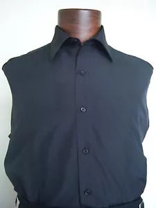 Schwarzes Kleid aus Mikrofaser - Bild 1 von 4
