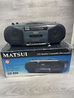 Boxed Vintage Matsui CD 600 cassette player radio - recorder boombox - working