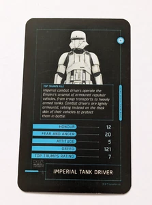 Imperial Tank Driver Top Trumps Star Wars Rogue One 2016 tarjeta única - Imagen 1 de 3