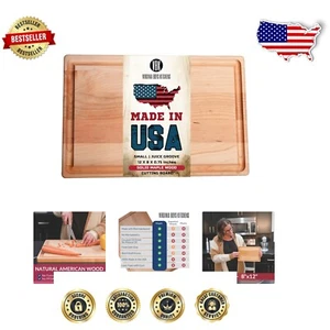 Versatile Maple Wood Butcher Block 8x12 - Eco-Friendly & Durable Design - Picture 1 of 11