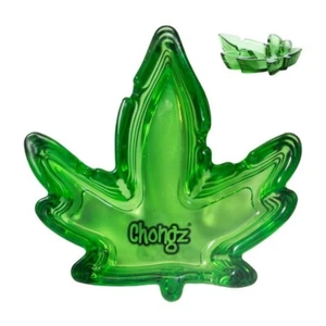 Novelty GLASS LEAF SHAPE ASHTRAY Design Cigarette Cigar Smoking - Picture 1 of 2