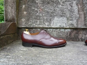 ZAPATOS JOHN LOBB BROGUES CUERO MARRÓN UK10.5 HOMBRE DOMINGO EXCELENTE ESTADO - Imagen 1 de 10