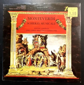 Joel Cohen Boston Camerata Vinyl LP Montverdi Scherzi Musicali NEW SEALED - Picture 1 of 2