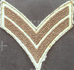 Rank Insignia Corporal US Army Vintage Patch - Picture 1 of 1