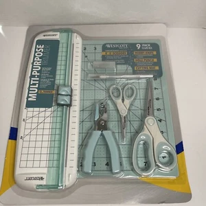 NEW Westcott 9-pack Craft Kit. Blue and White - Picture 1 of 2