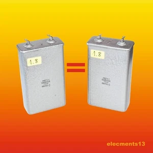 2 uF 750 V PAR EMPAREJADO DE PAPEL EN ACEITE CONDENSADORES DE AUDIO PIO MBGCh-1 МБГЧ-1 - Imagen 1 de 3