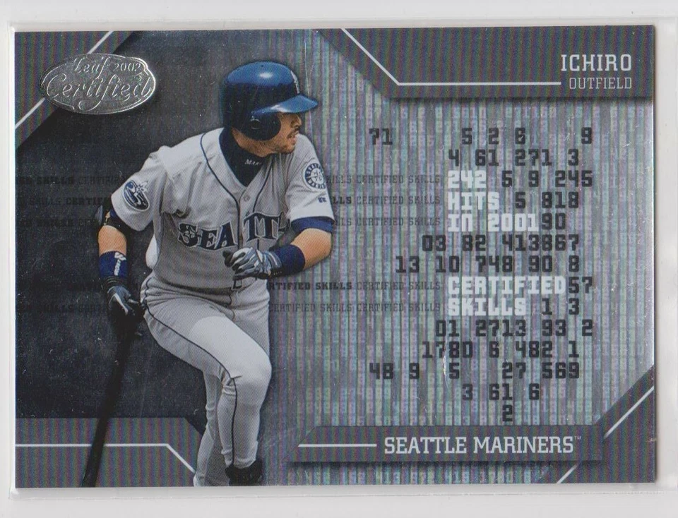 ICHIRO SUZUKI 2002 LEAF CERTIFIED CERTIFIED SKILLS MARINERS - Image 1 of 1