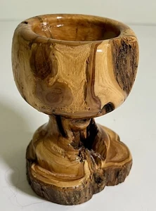 Natural Edge Burl Wood Vase / Propagation Vessel Hand Turned Polished - Picture 1 of 7