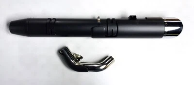 Freedom Performance 2-into-1 Slash Tip Ghost Pipe Black Indian Challenger 20-22 - Image 1 of 2