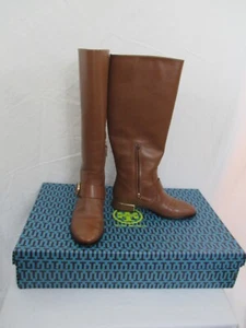 Tory Burch Sofia hohe Damenreitstiefel Hi Veg Festival braun Stil 44217 Größe 8 - Bild 1 von 24