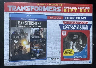 Transformers 4-Movie Collection 1,2,3 & Limited Edition Giftset [Blu-ray] New-B3 - Image 1 of 3