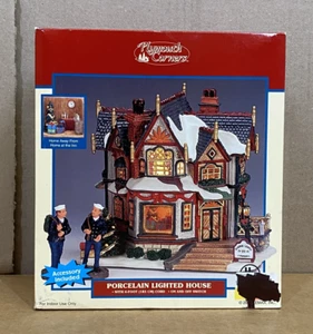 Lemax Porcelana Iluminada Casa Puerto Luces Inn 35797A Plymouth Corners 2003 Nuevo - Imagen 1 de 12