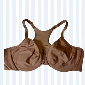 Sujetador Glamorise figura completa cierre frontal Wonderwire con espalda alisada 1247 46C - Imagen 1 de 4